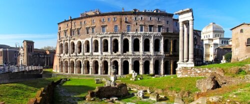 theatre marcellus trastevere jewish ghetto rome walking tour virtual reality tours ancient and recent