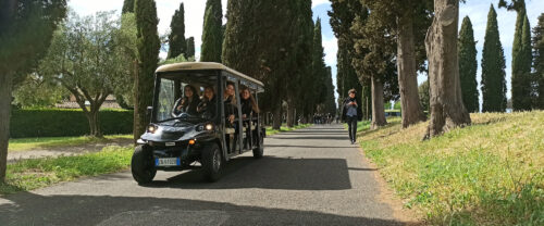 Catacombs and appian way with Golf Cart Shuttle - Ancient and Recent